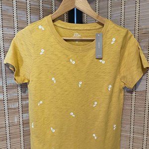 J. Crew Women's Small Embroidered T-Shirt,  NWT